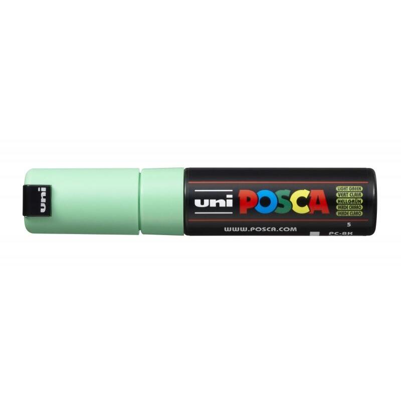 Pack De 6 Unidades Posca Pc-8k Marcador De Pintura - Punta Biselada Acrilica 8mm - Tinta Base Al Agua - No Permanente -
