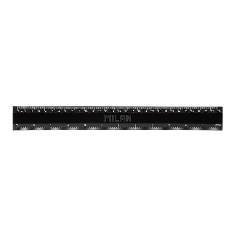 Pack De 6 Unidades - Regla Negra 30cm, Serie Shadow.