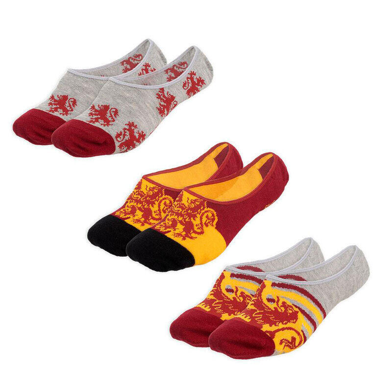 Pack De 6 Unidades - Set 3 Calcetines Harry Potter Adulto