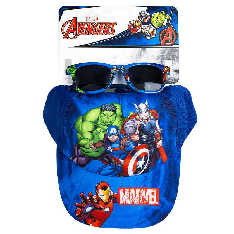 Pack De 6 Unidades - Set Gorra + Gafas Sol Vengadores Avengers Marvel