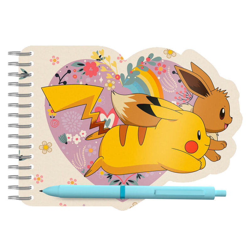 Pack De 6 Unidades - Set Libreta + Boligrafo Flowers Pokemon