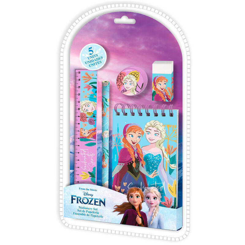 Pack De 6 Unidades - Set Papeleria Frozen Disney 5pzs