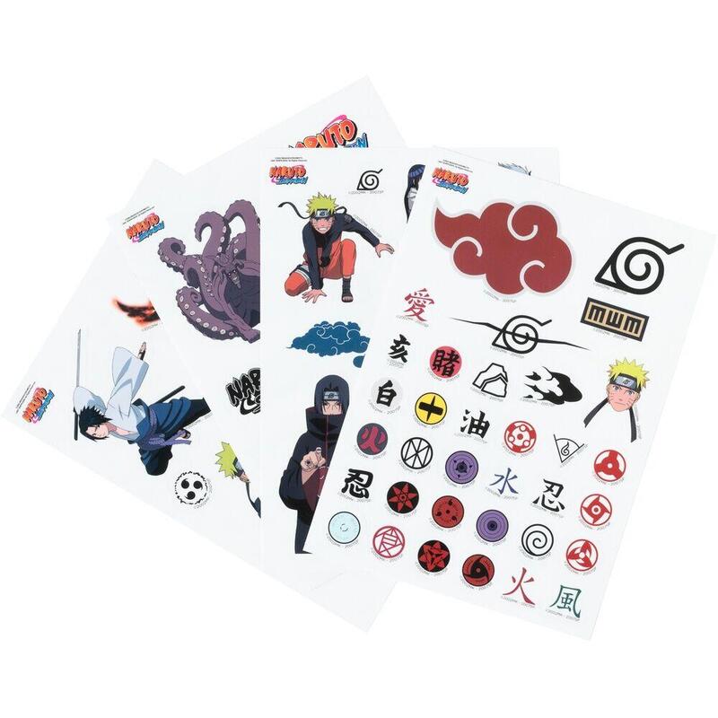 Pack De 6 Unidades - Set Pegatinas Reutilizables Naruto Shippuden