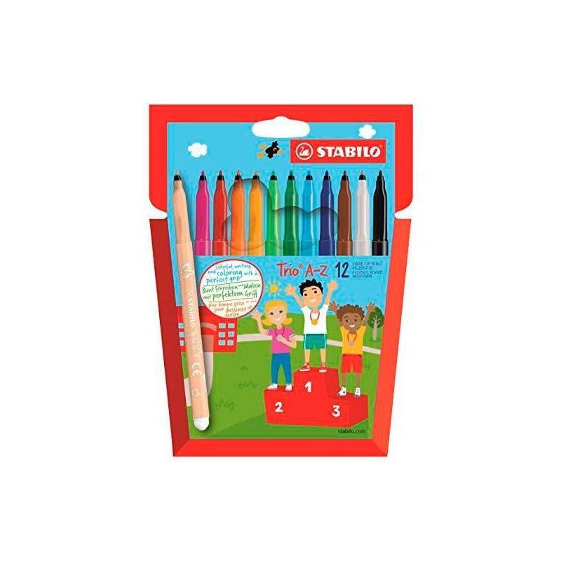 Pack De 6 Unidades Stabilo Rotuladores Trio Az C/Surtidos Estuche 12 Ud