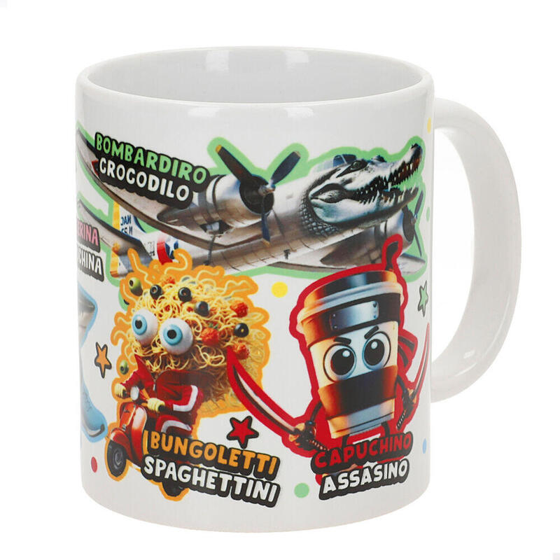 Pack De 6 Unidades - Taza Italian Brainrot 325ml