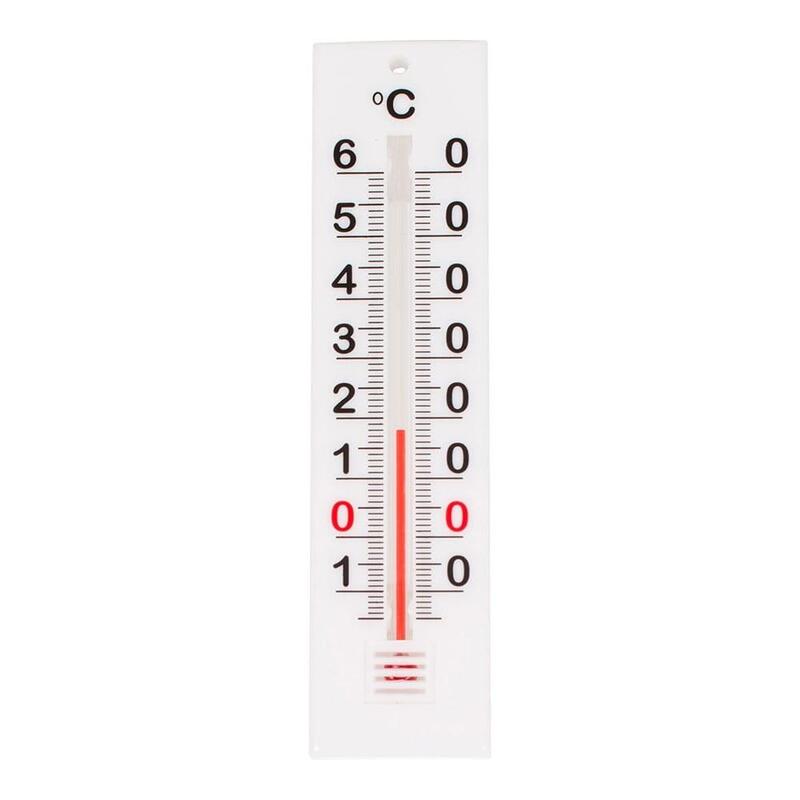 Pack De 6 Unidades - Termómetro De Plástico, 14 Cm, Blanco
