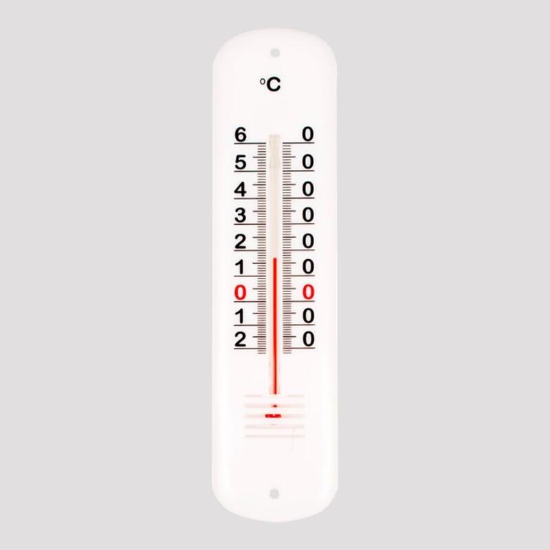 Pack De 6 Unidades - Termómetro De Plástico, 19 Cm, Blanco