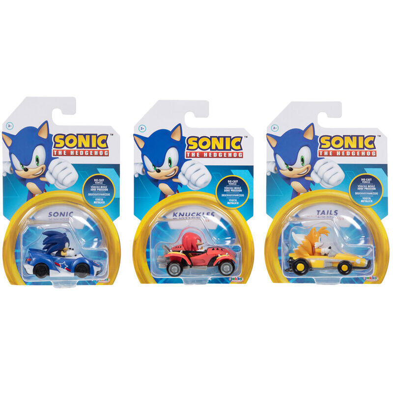 Pack De 8 Unidades  Figura Vehiculo Serie 3 Sonic The Hedgehog