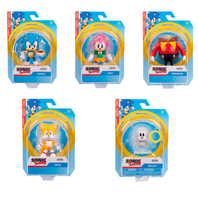 Pack De 8 Unidades - Figura Wave 19 Sonic The Hedgehog 6cm Surtido