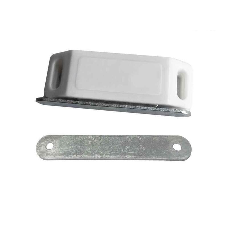 Pack De 8 Unidades - Iman Para Puerta Blanco (2 Piezas) 75x18mm
