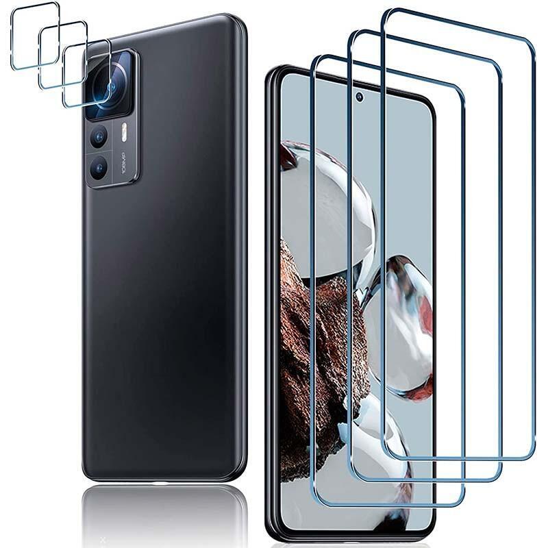Pack De Accesorios Xiaomi 12t Con 3 Protectores De Pantalla + 3 Protectores De Cámara