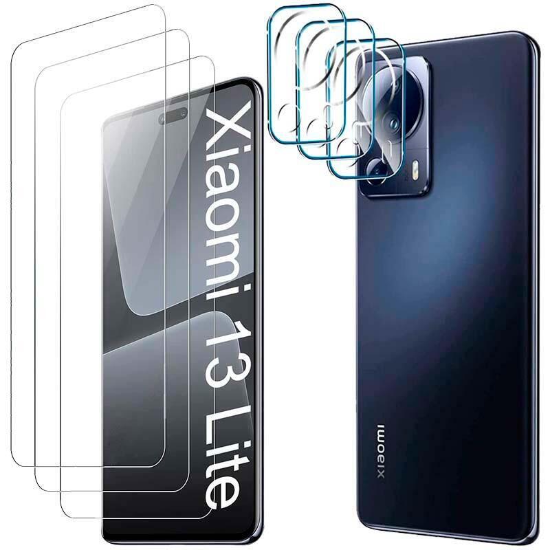 Pack De Accesorios Xiaomi 13 Lite Con 3 Protectores De Pantalla + 3 Protectores De Cámara