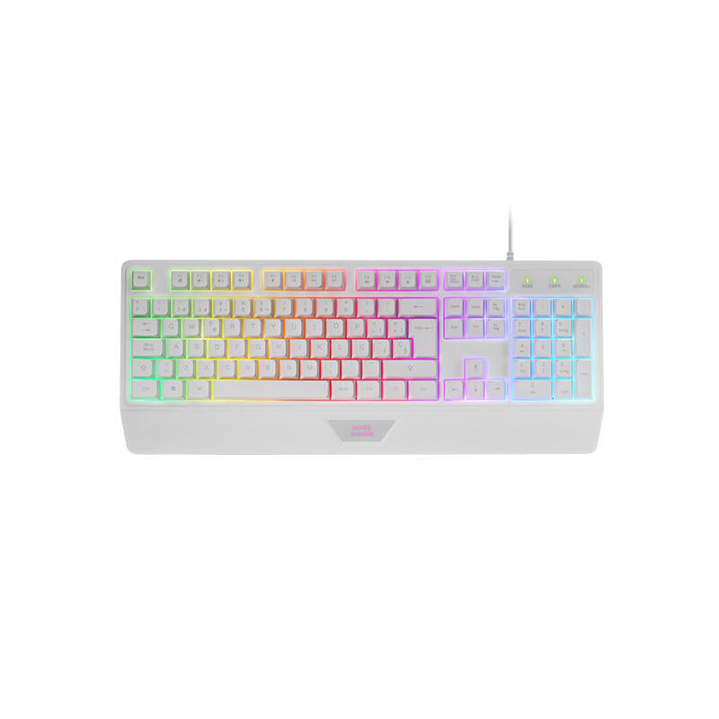 Pack Gaming Mars Gaming Mcp124 Teclado H-Mech + Ratón Óptico + Alfombrilla Blanco