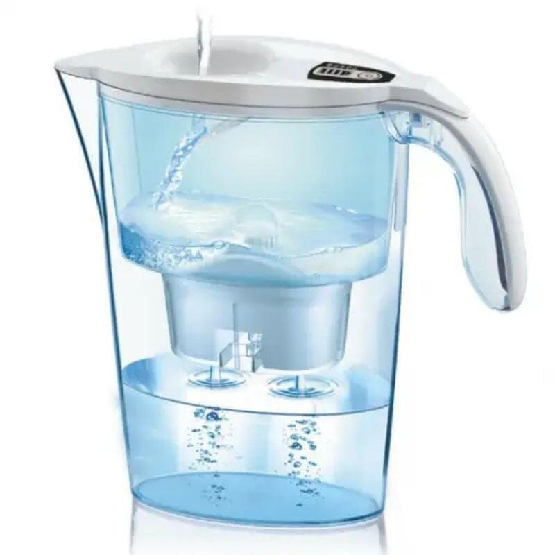 Pack Jarra Filtrante Laica Stream Alkawater 2.3l Blanca Jarra + 1 Filtro Alkawater