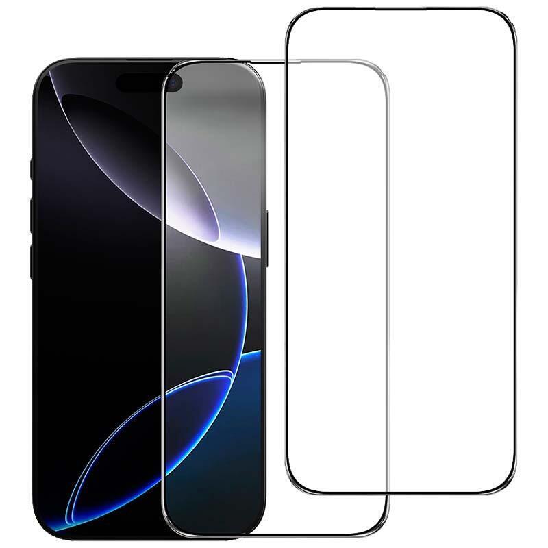 Pack X2 Protector De Cristal Templado Iphone 16 Pro 6.3" Full Screen 3d
