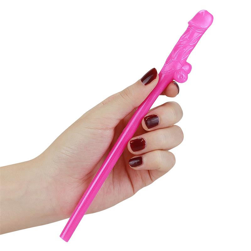 Pajitas Pene Vario Color Pack De 9