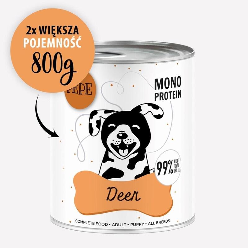 Paka Mascota Pepe Ciervo Comida Para Perros 800g