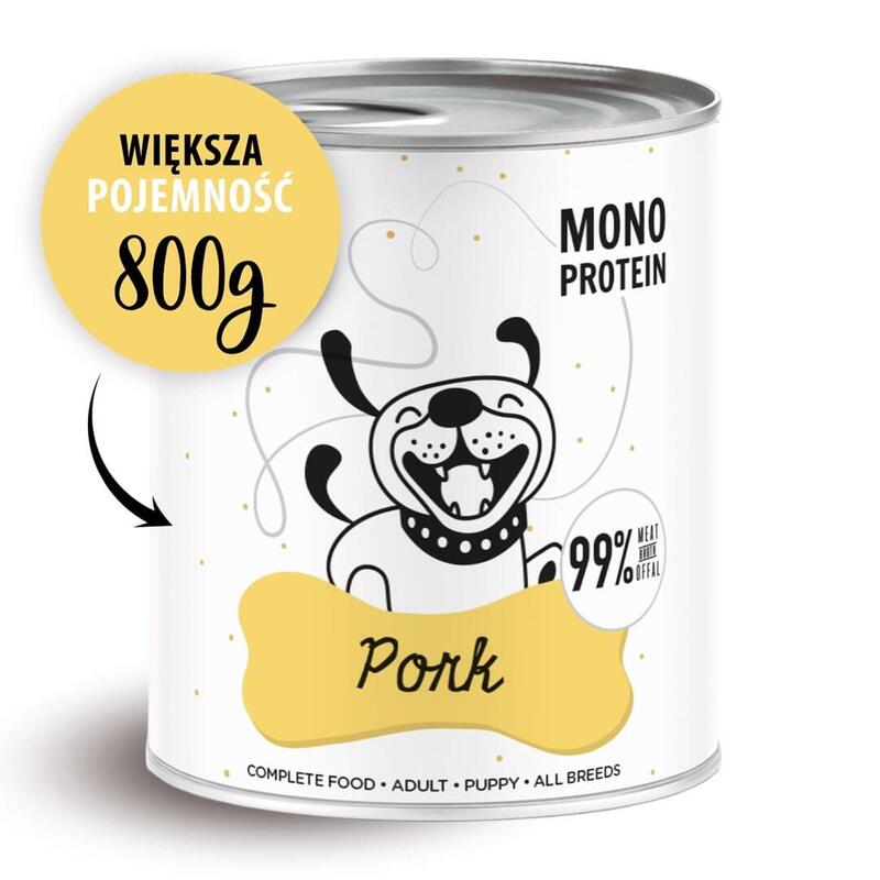 Paka Zwierzaka Pepe Pork - Comida Húmeda Para Perros - 800g
