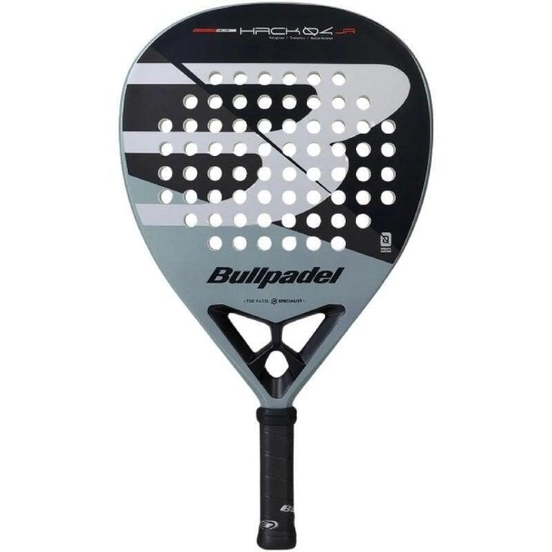 Pala De Pádel Bullpadel Hack 04 Junior 2026 (Paquito Navarro) Negra Y Gris