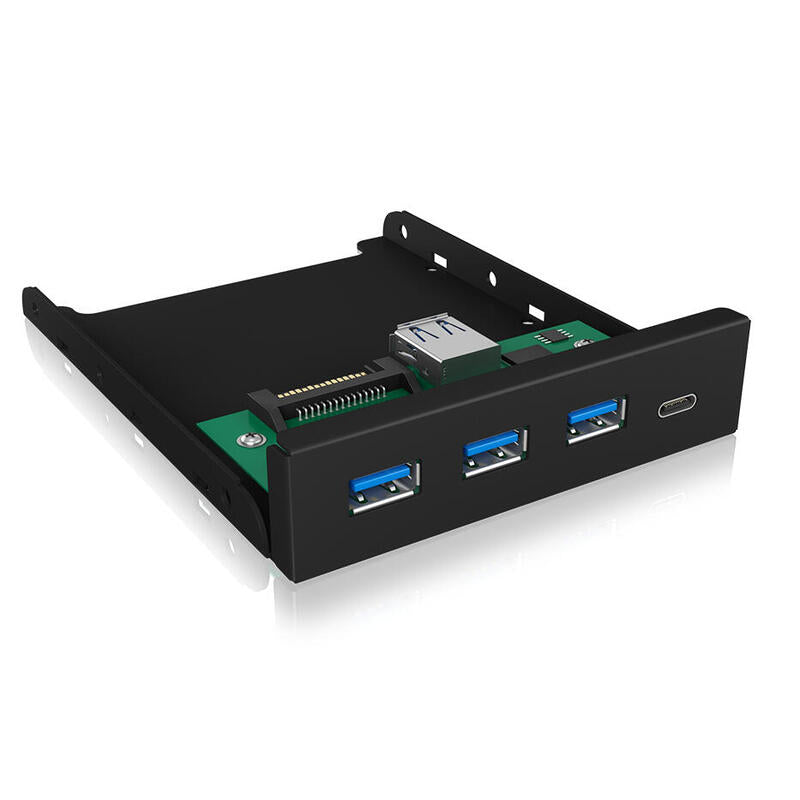 Panel Frontal Icy Box Ib-Hub1418-I3 5000 Mbit/S Negro