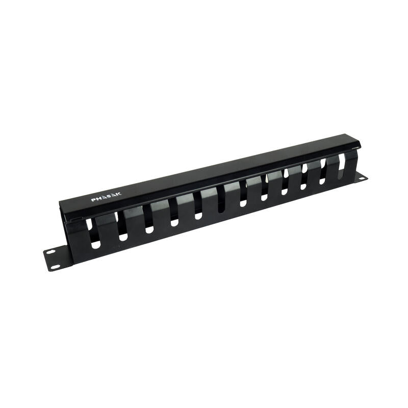Panel Guía Cables Con Tapa Para Rack 19' Phasak Pa 5095 Altura 1u
