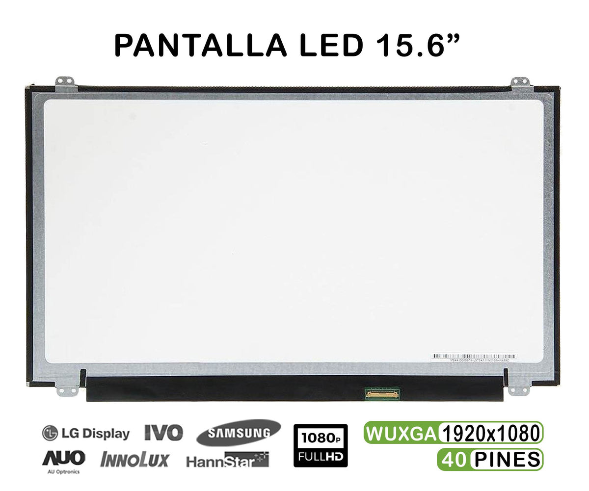 Pantalla Led De 15.6" Para Portátil Lp156Wf4 40 Pines Fhd