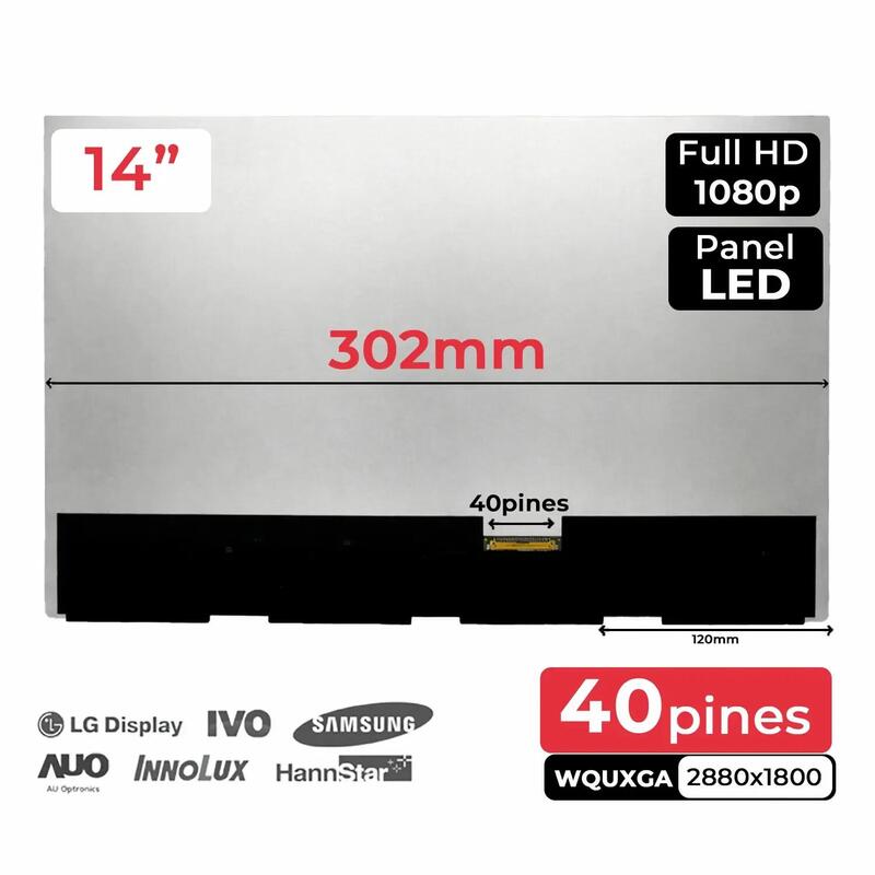 Pantalla Casi Nueva 14" Atna40cu06 0 Para Portátil Sin Marco