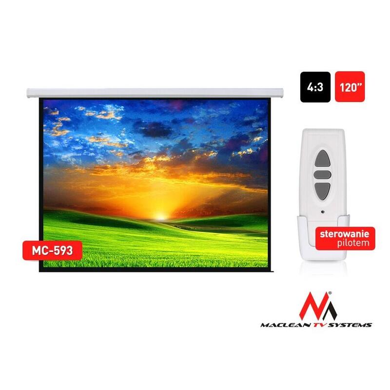 Pantalla De Proyección Eléctrico Mc-593 120" 240x180 4:3 Sciana O Sufit