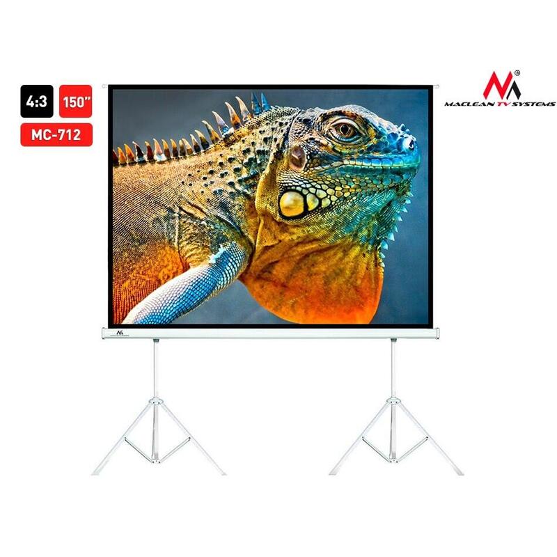 Pantalla De Proyección Mc-712 150" 4:3 Dwa Statywy