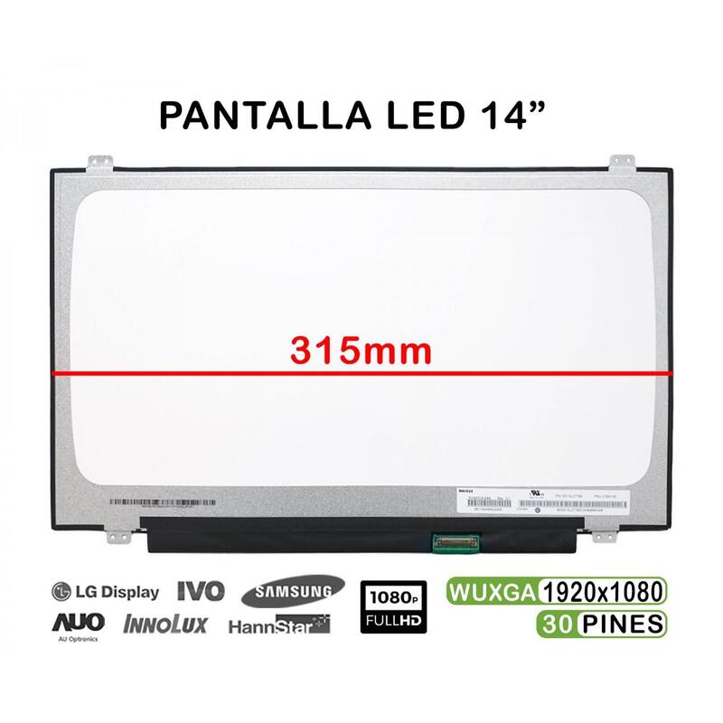 Pantalla Led Casi Nueva De 14" Para Portátil Asus S433 Nv140fhm N62 315mm