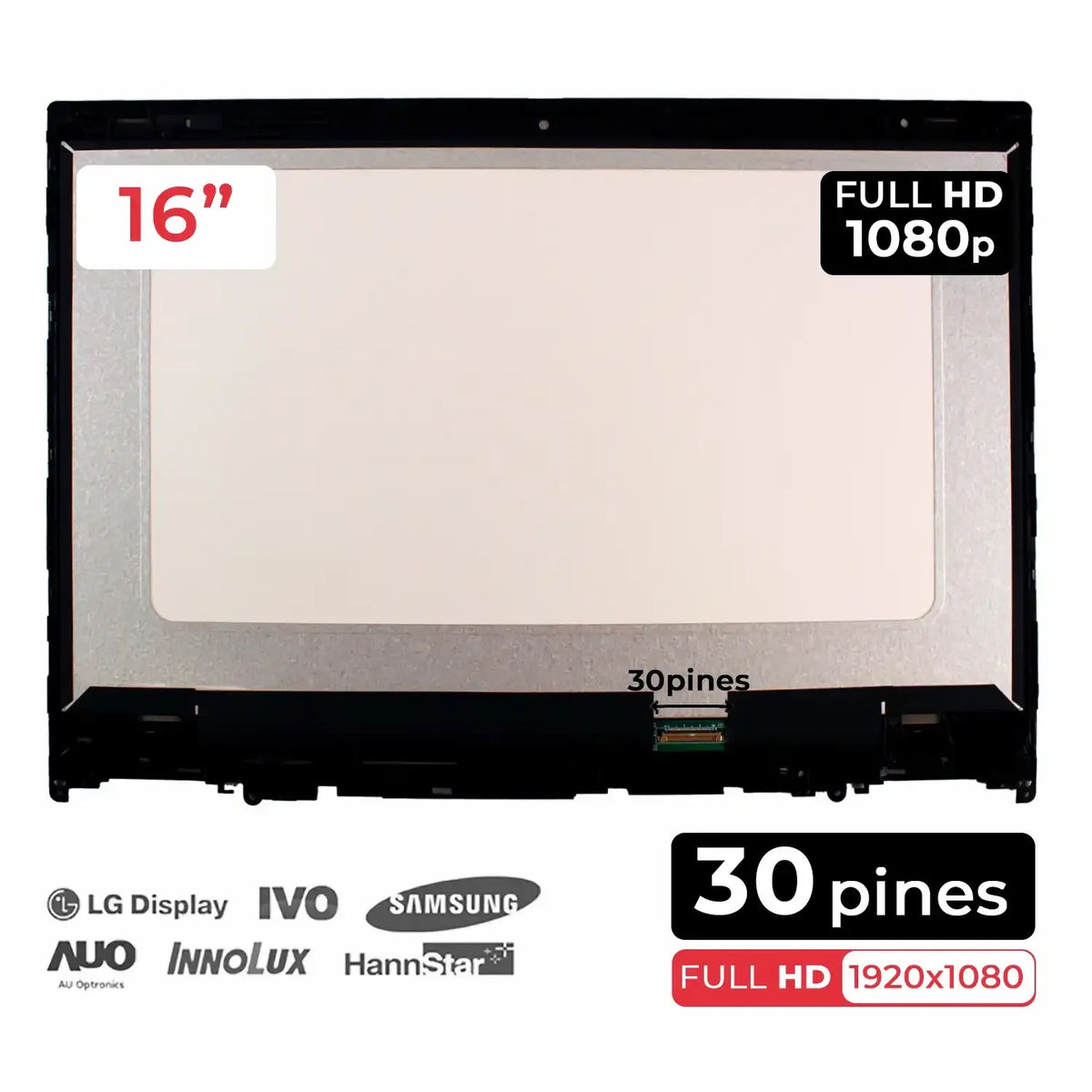 Pantalla Led De 14" Para Portátil Lenovo Yoga 520 Series Qc140Fhm-N48