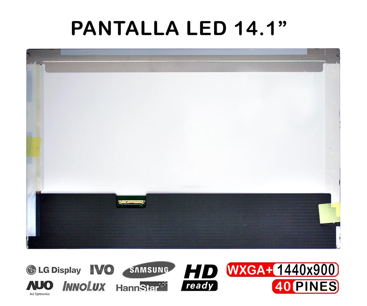 Pantalla Led De 14.1" Para Portátil B141Pw04 Ltn141Bt09 Lp141Wp3-Tla1