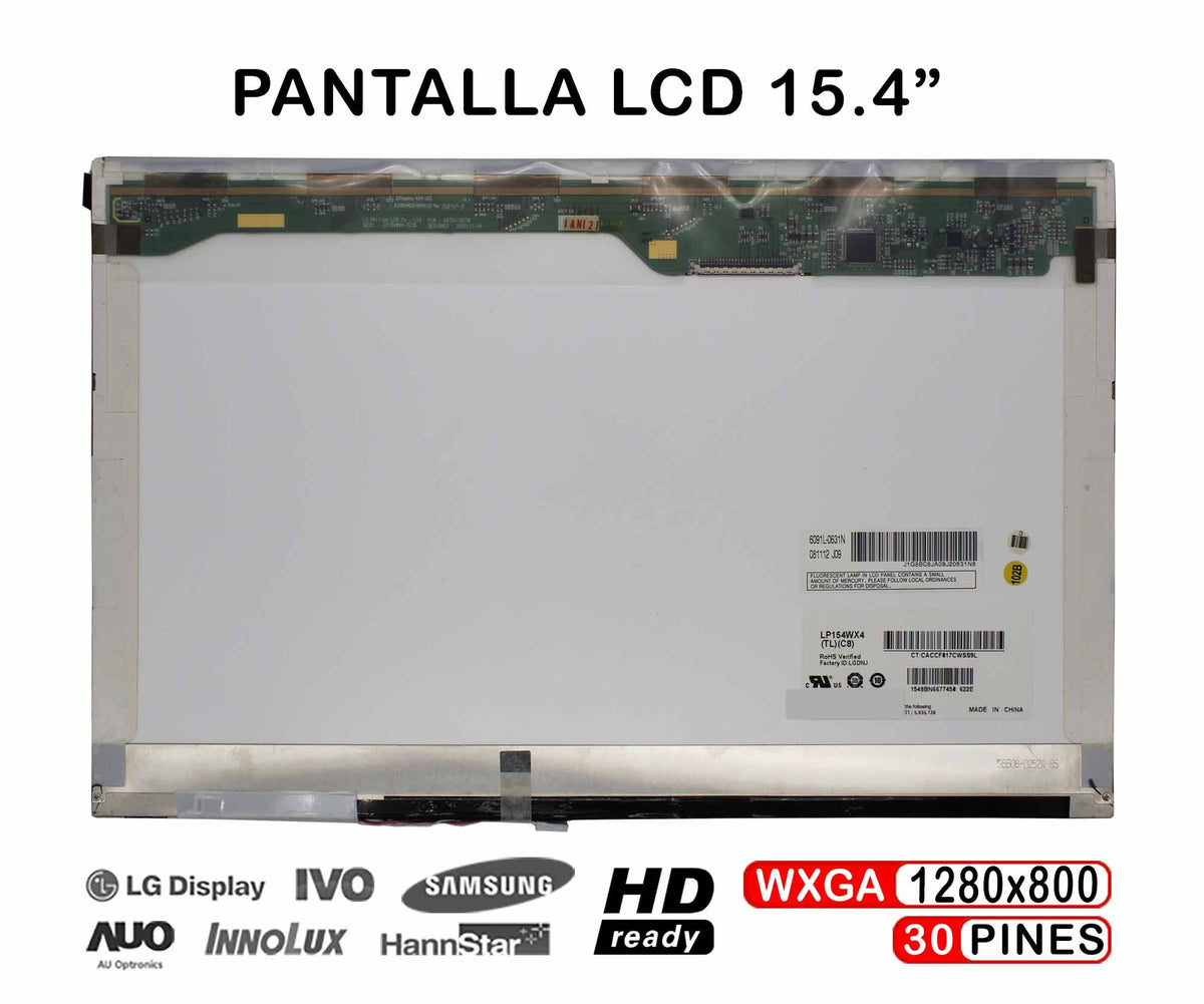 Pantalla Lcd De 15.4" Para Portátil B154Sw01