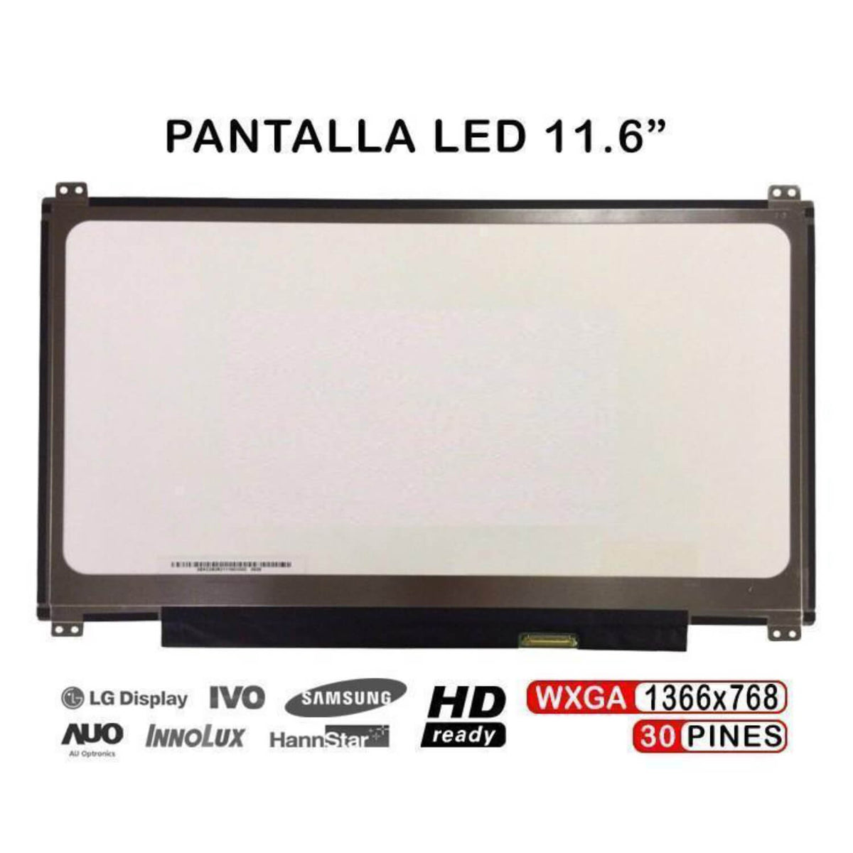 Pantalla Led De 11.6" Para Portátil Asus Eeebook X205T X205Ta B116Xtn02.3 30 Pines
