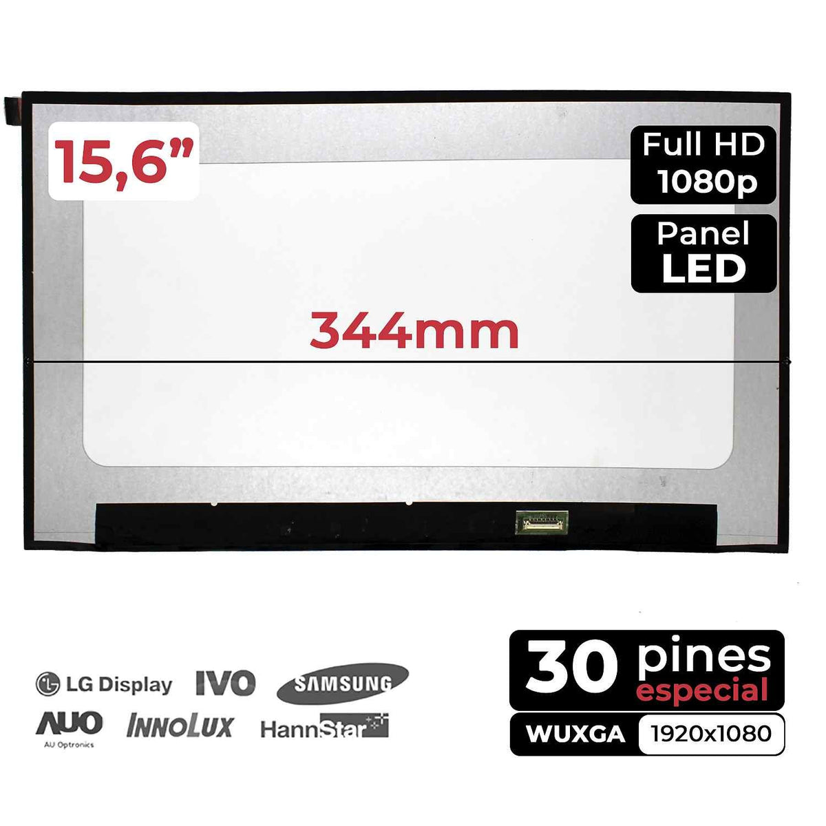 Pantalla Led De 15.6" Para Portátil B156Han09.1