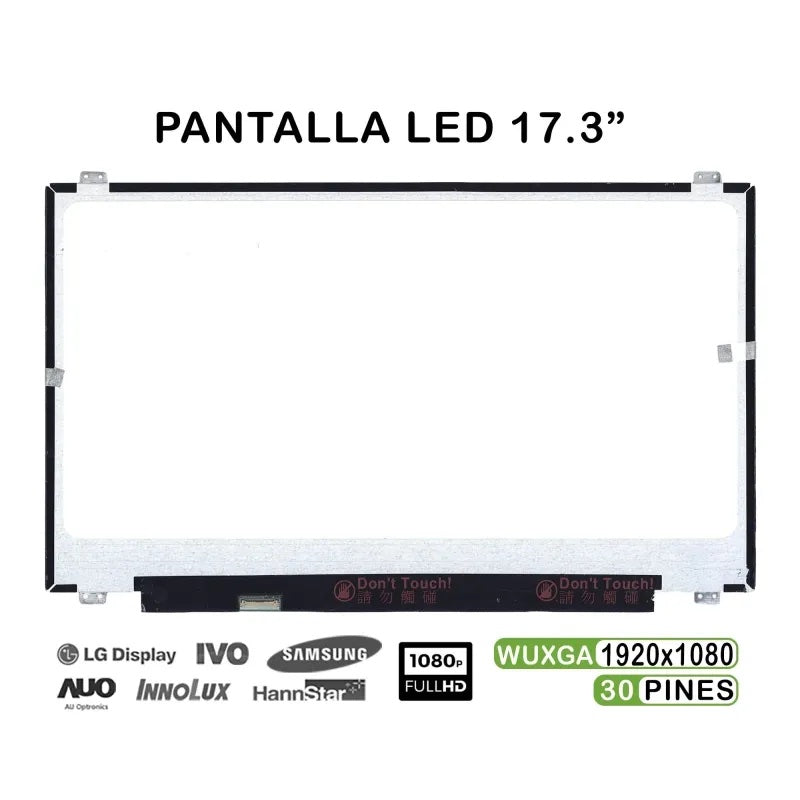 Pantalla Led De 17.3" Para Portátil B173Han01.0 Hw1A