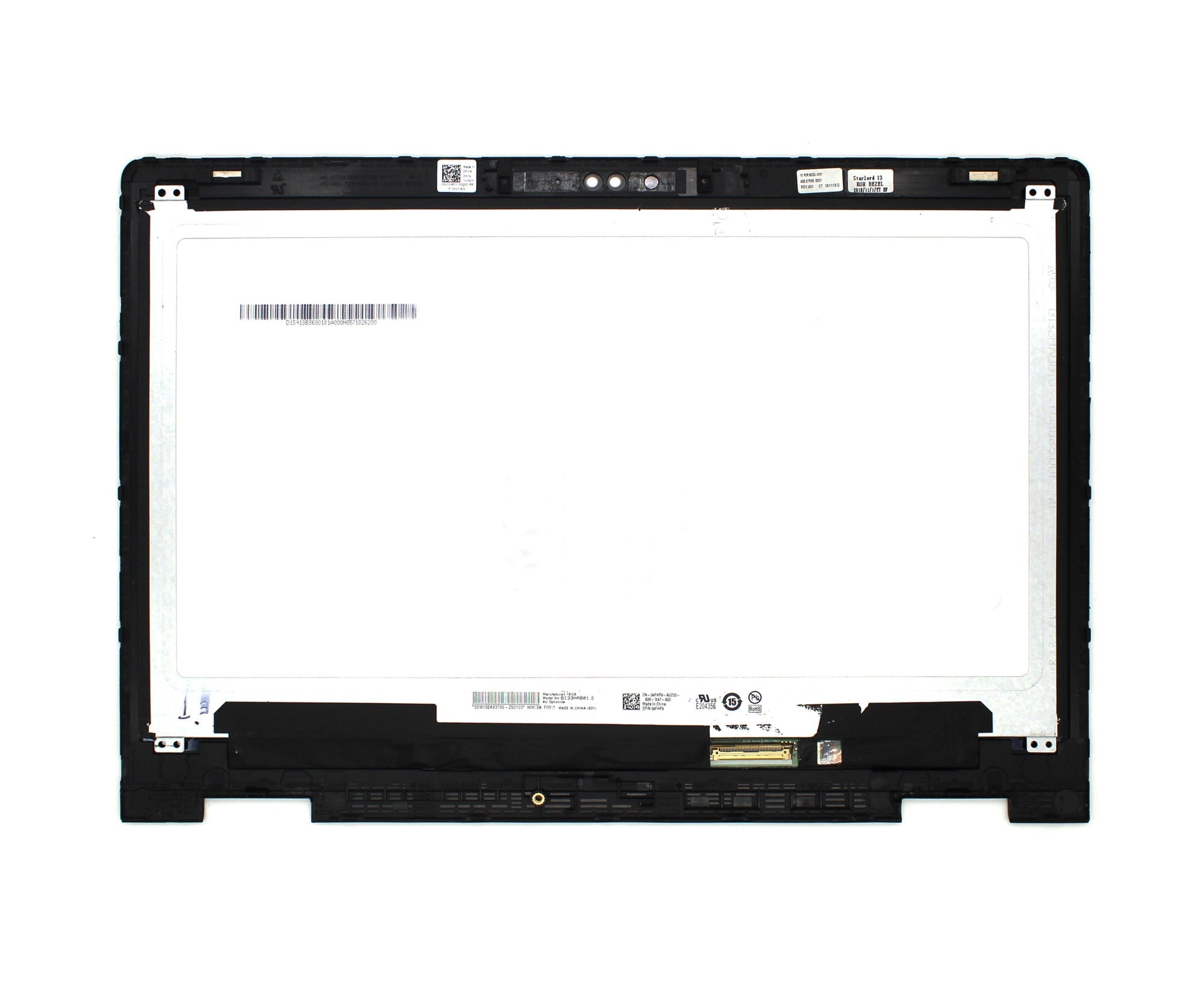 Pantalla Táctil Led De 13.3" Para Portátil Dell Inspiron 13 5368 5378 5379 Con Marco
