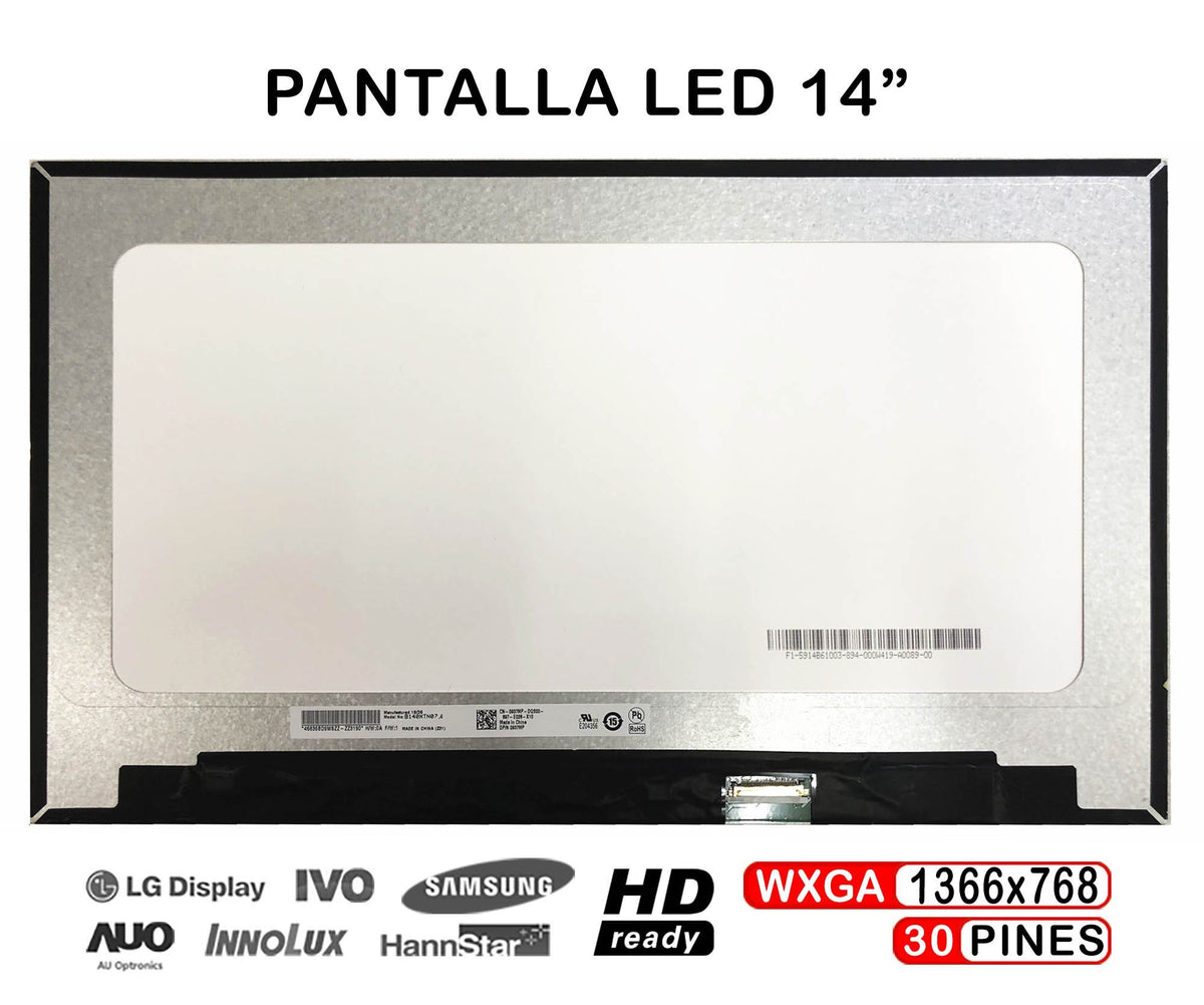 Pantalla Para Portátil Dell Latitude 5400 14-5400 P98G P98G001 5420 14-5420 P137G P137G001 P137G002