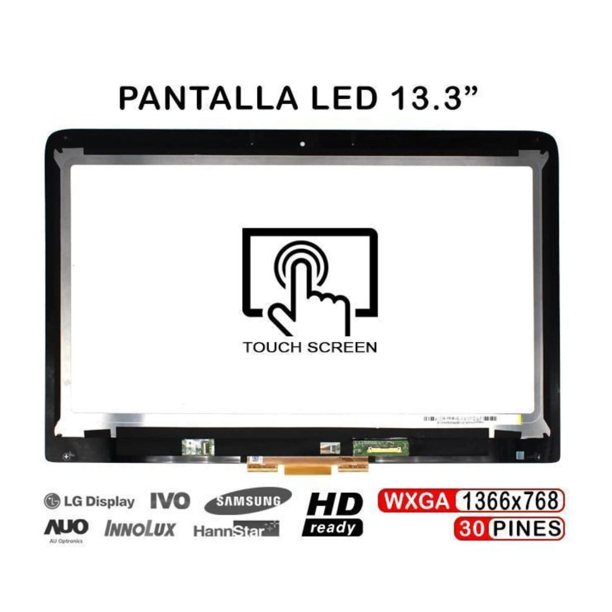 Pantalla 13.3" Con Táctil Para Portátil Hp Pavilion X360 13-S021 Lp133Wh2(Sp)(B2)