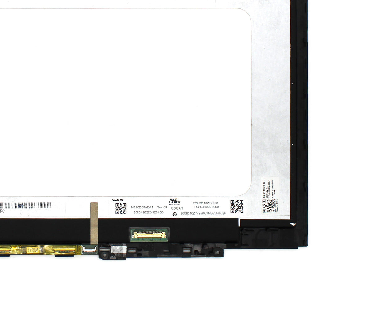 Pantalla Táctil Led De 11.6" Para Portátil Lenovo 300W Yoga Gen 4 Con Marco