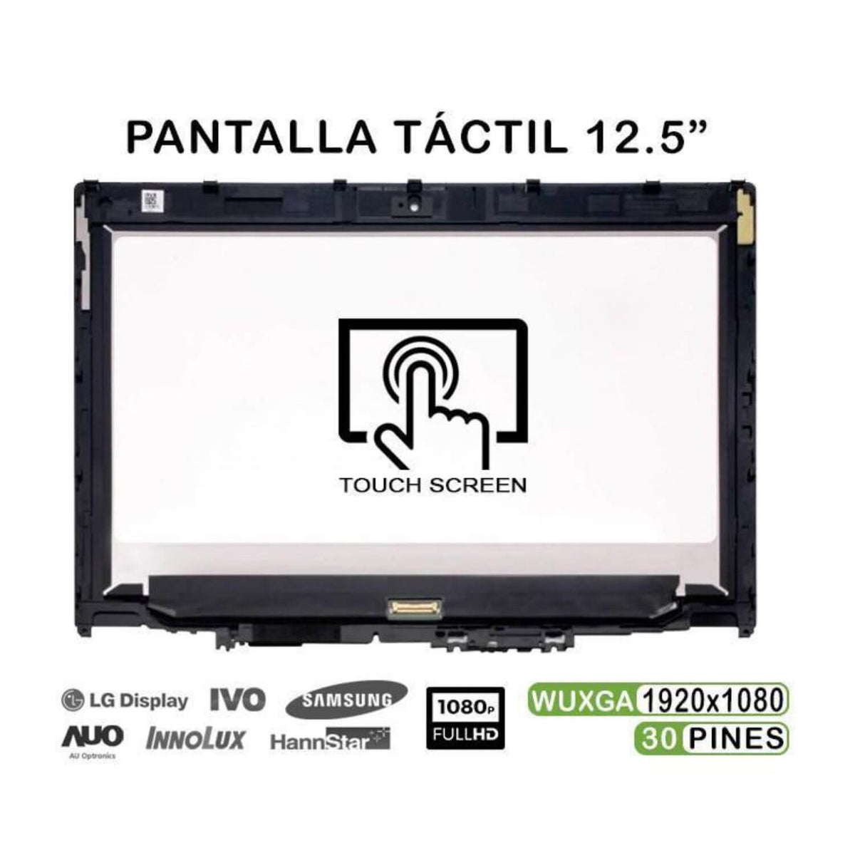 Pantalla Led Fhd Táctil De 12.5" Para Portátil Lenovo Thinkpad Yoga 260 01Hy617