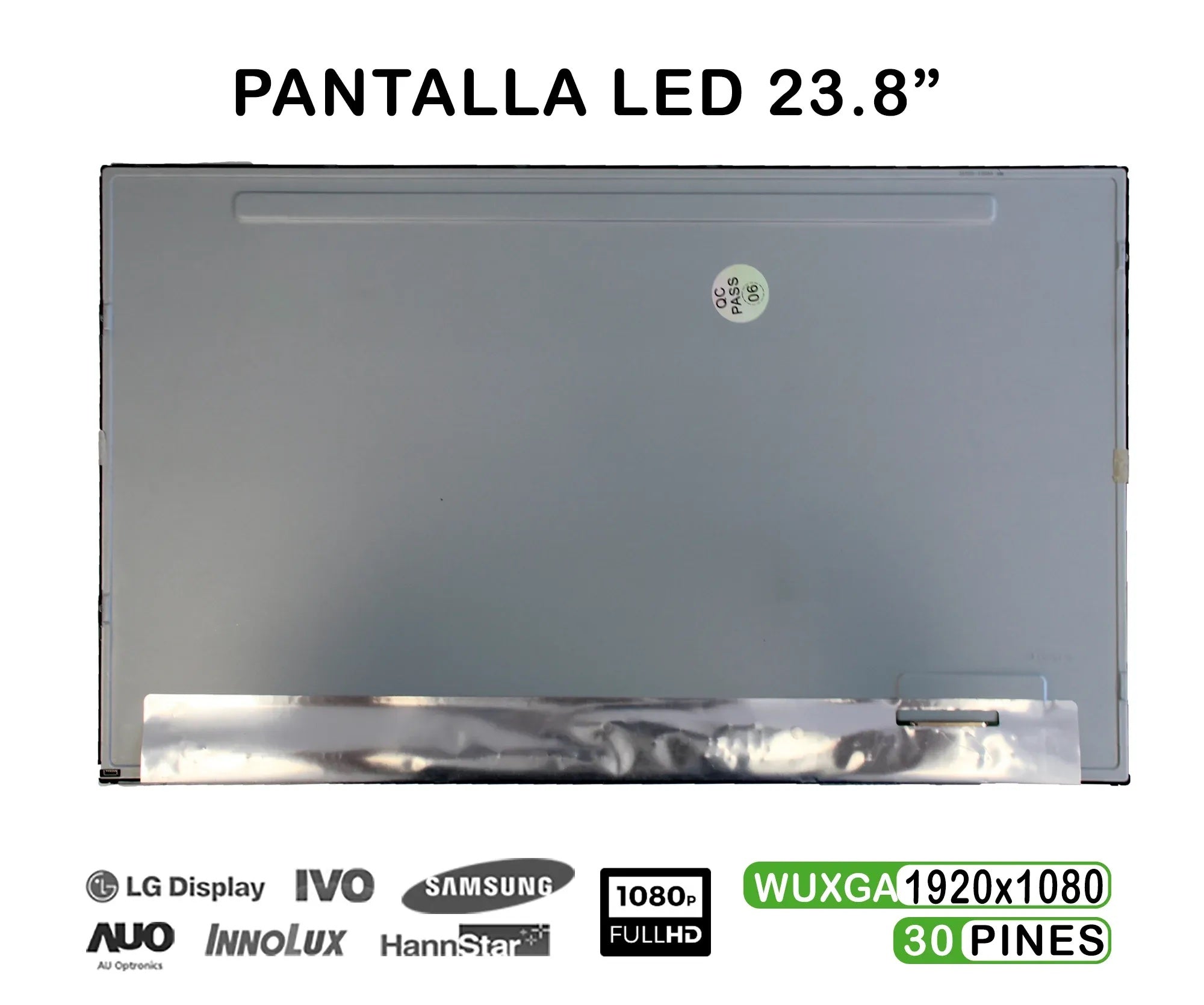 Pantalla Led De 23.8" Para Portátil Lm238Wf1-Sle1 Fhd 30 Pines
