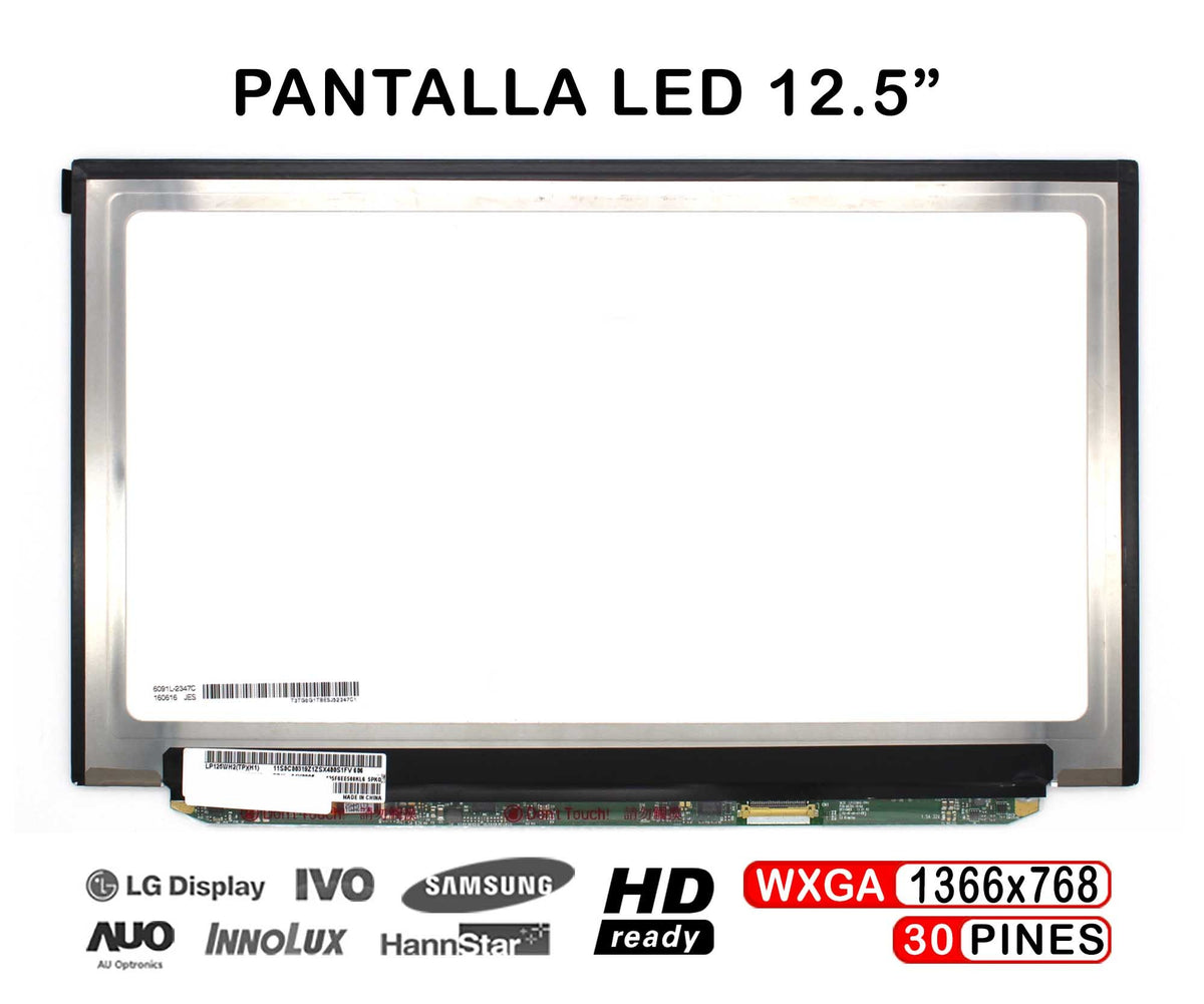 Pantalla Led De 12.5" Para Portátil Lp125Wh2(Tp)(H1) Lp125Wh2 Tp H1