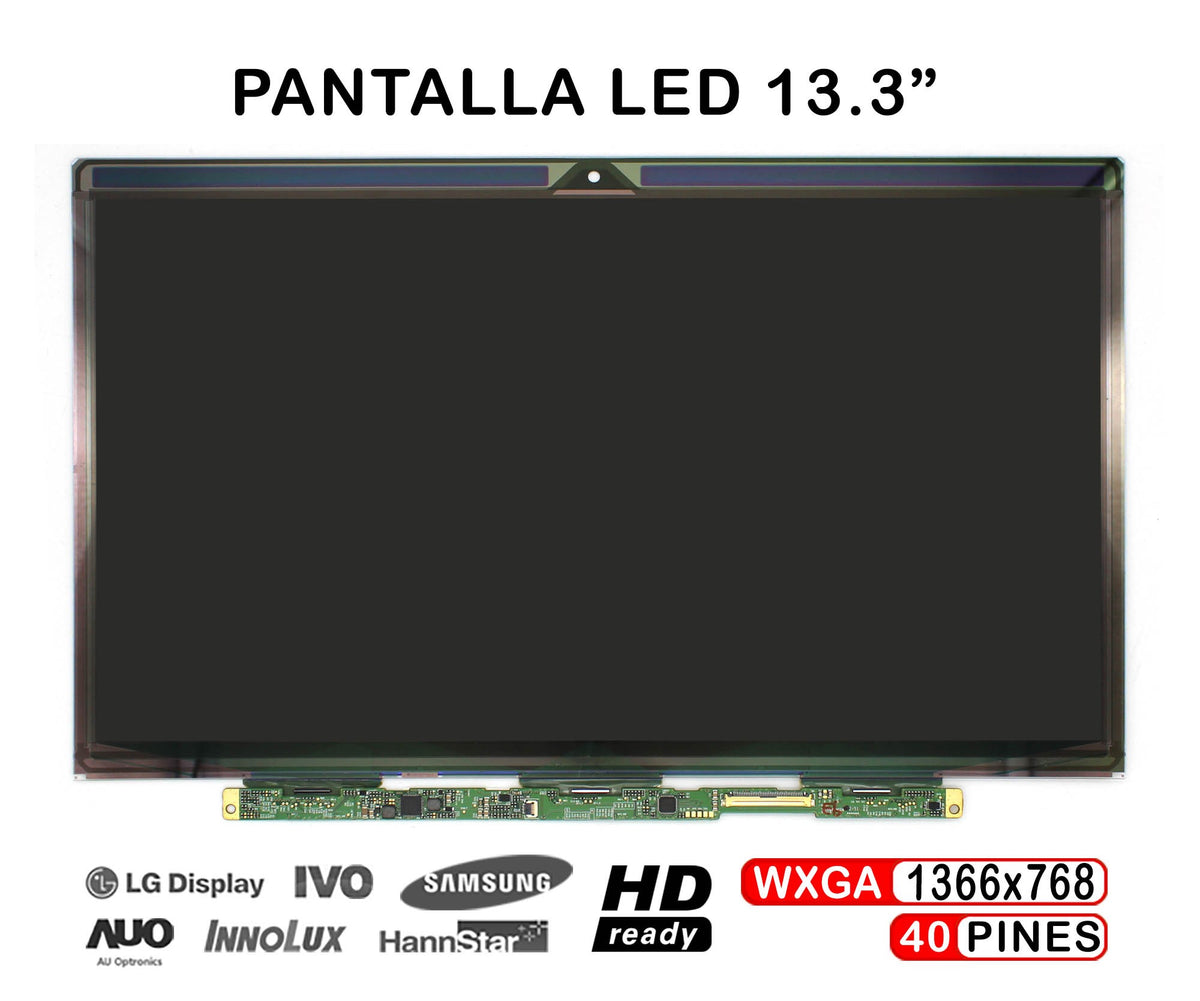 Pantalla Led De 13.3" Para Portátil Lp133Wh4-Tja1 1366X768 40 Pines