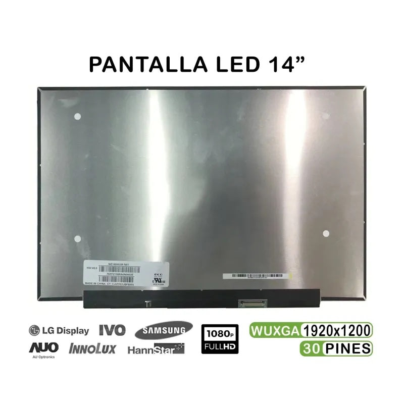 Pantalla Led De 14" Para Portátil N140Jca-Ell Rev.C1