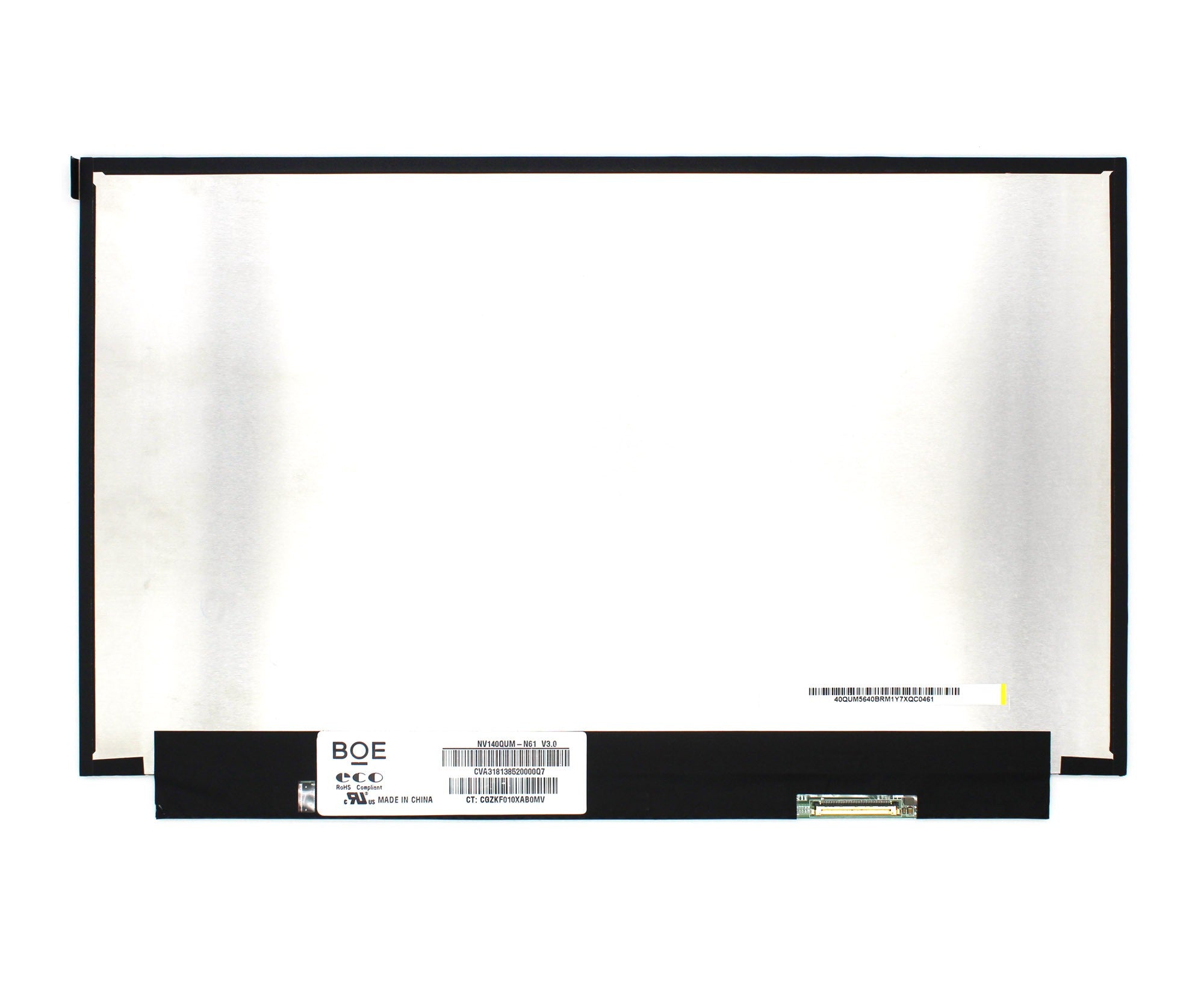 Pantalla Led De 14" Para Portátil Nv140Qum-N61 40 Pines 4K