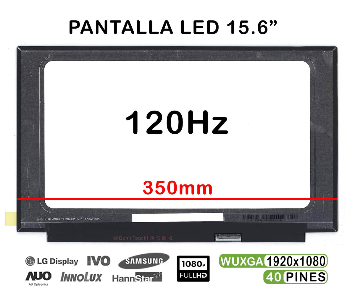 Pantalla Led De 15.6" Para Portátil Lenovo Ideapad Gaming 3I 15Imh05 Nv156Fhm-Nx1 120Hz