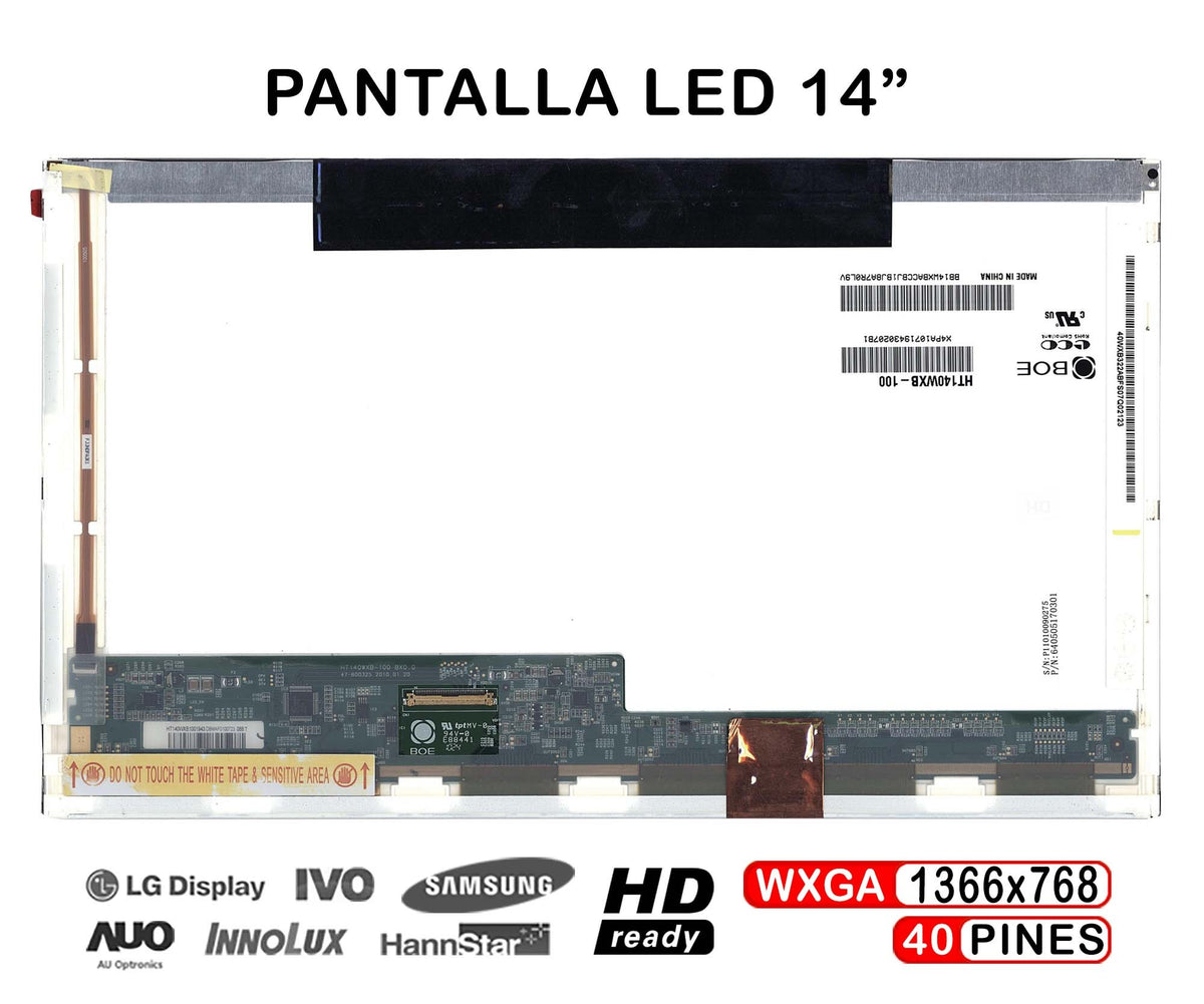 Pantalla Led De 14" Para Portátil Samsung Np300E4C