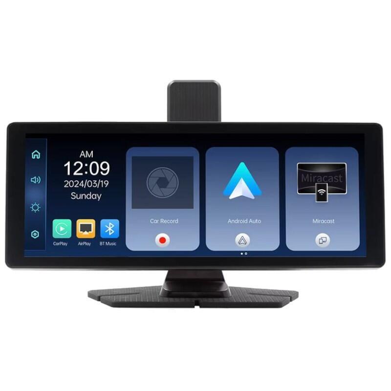 Pantalla Táctil Universal Swm V5311 10.26 Pulgadas Carplay/Android Auto Inalámbrico Dash Cam Integrada Negro