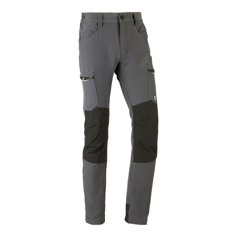 Pantalón Multibolsillo Elástico Dynamic Gris, Talla Xxl
